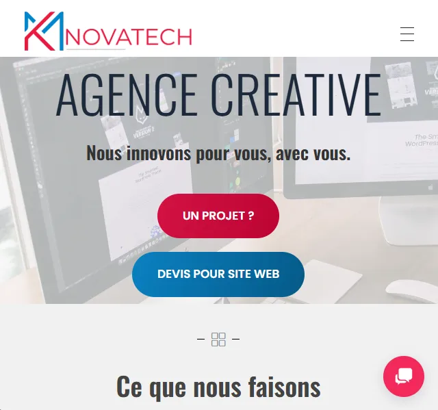 KM Novatech — site vitrine d'entreprise